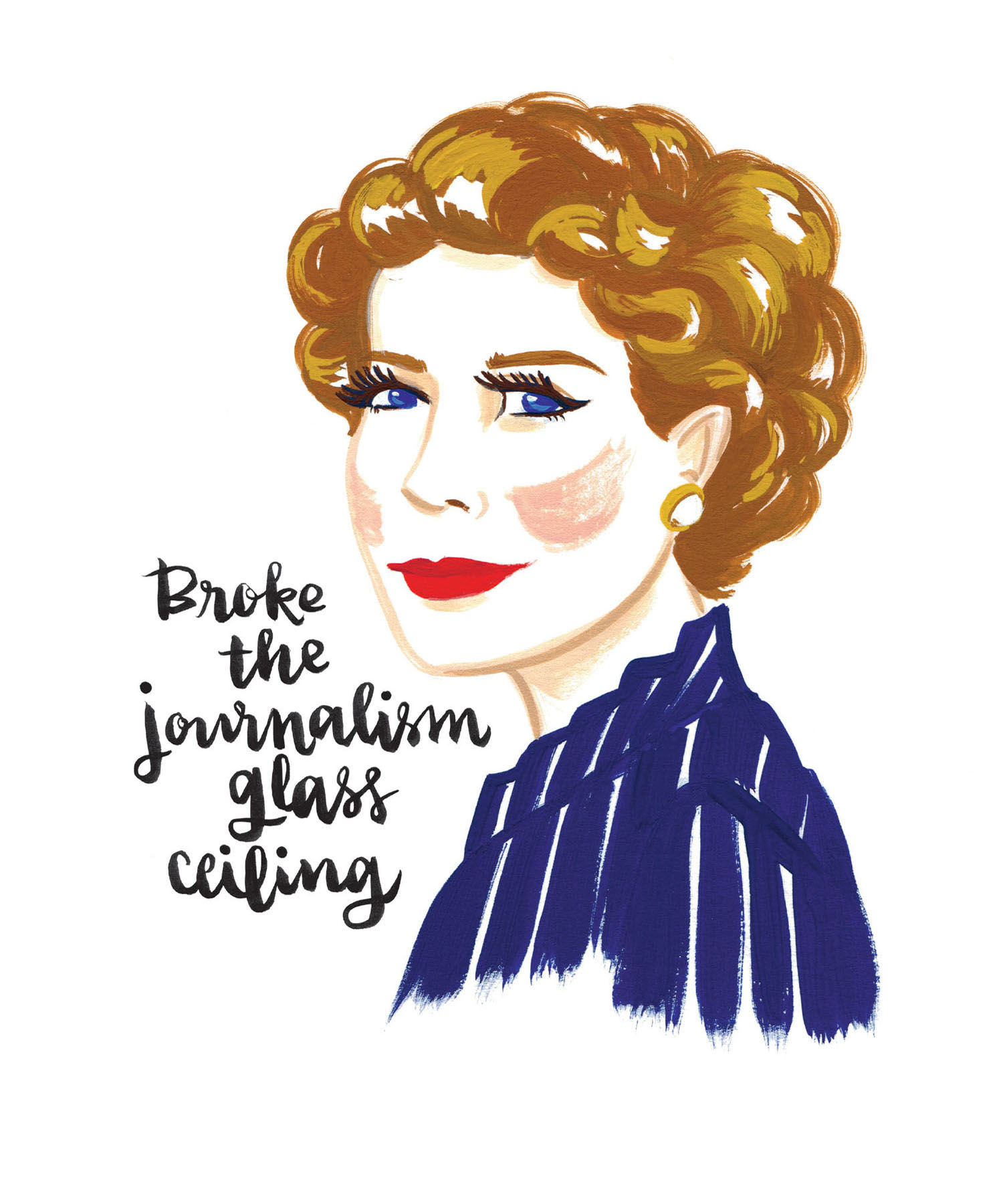 Broke the journalism glass ceiling