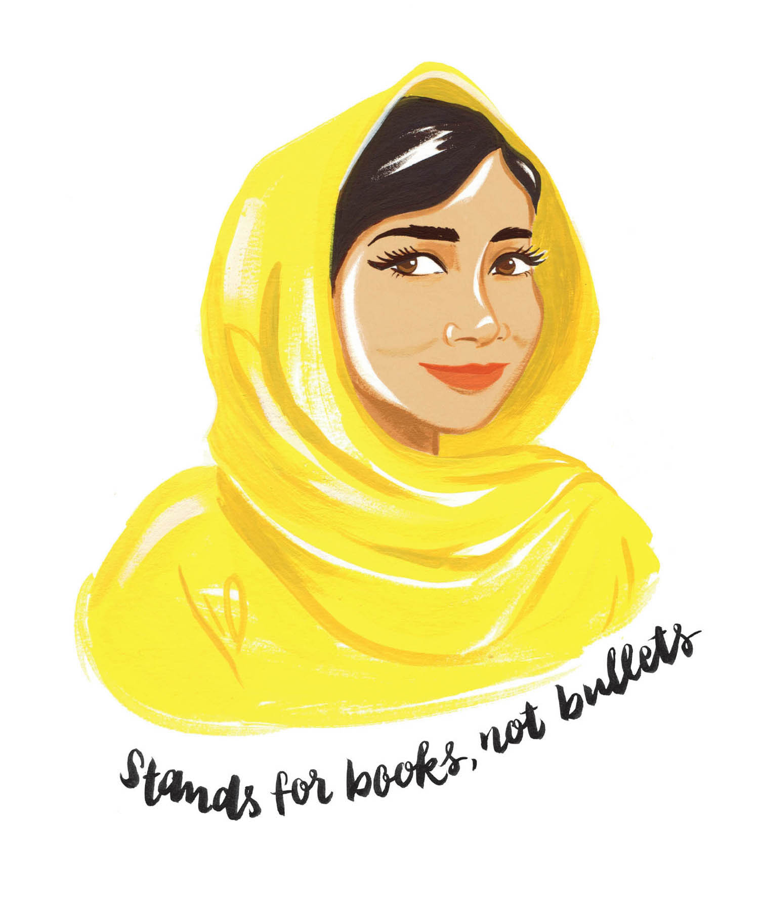 Stands for books, not bullets