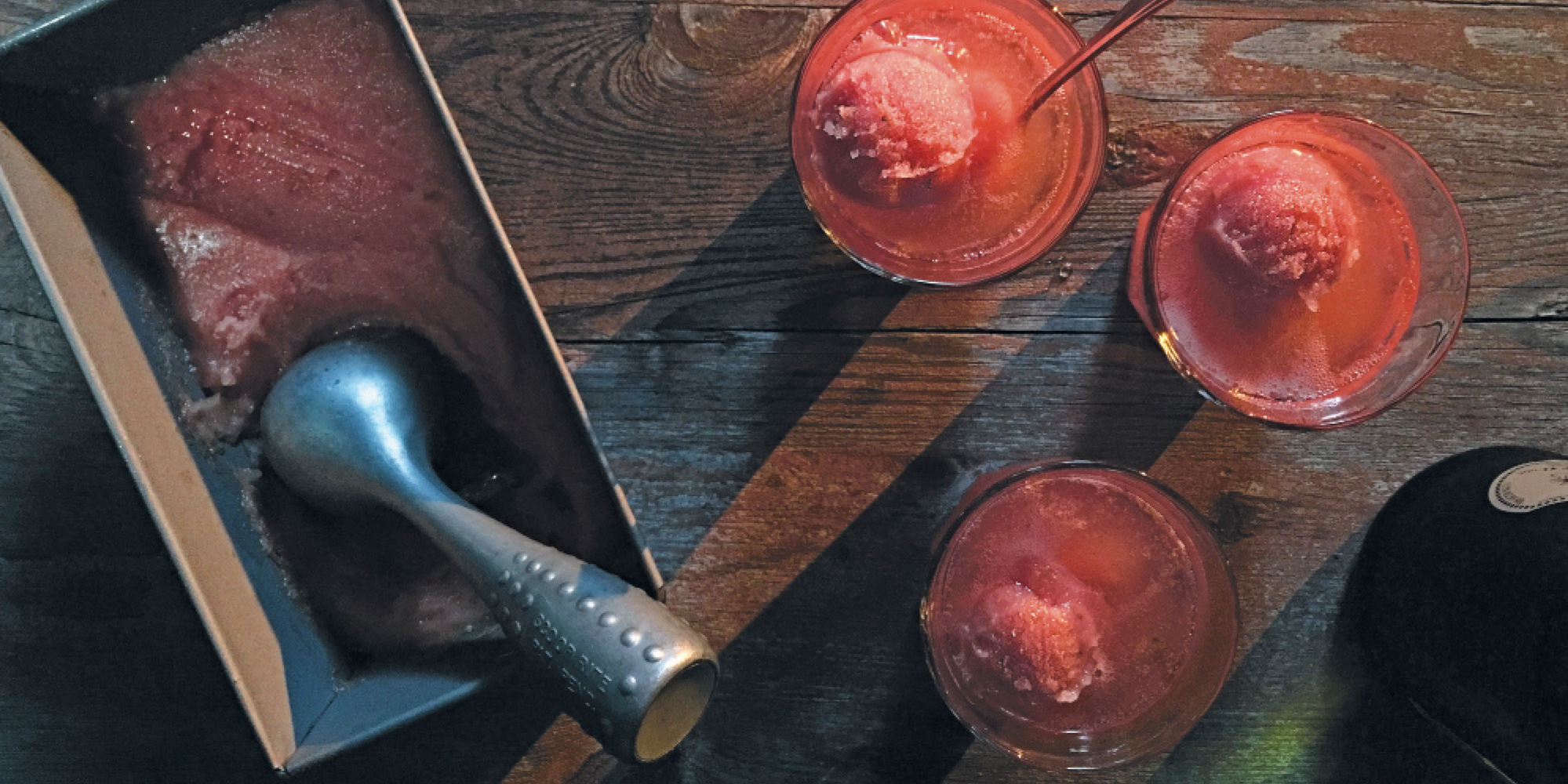 Watermelon Campari Sorbet